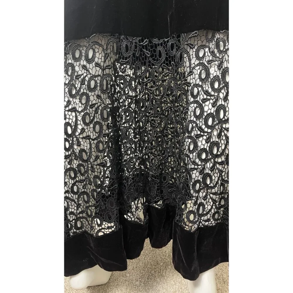 JESSICA MCCLINTOCK GOTH WEDDING DRESS 6 - Picture 2 of 9